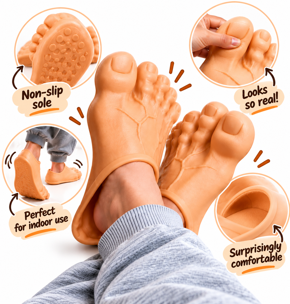 FUNNYFEET™ Giant Feet Slippers